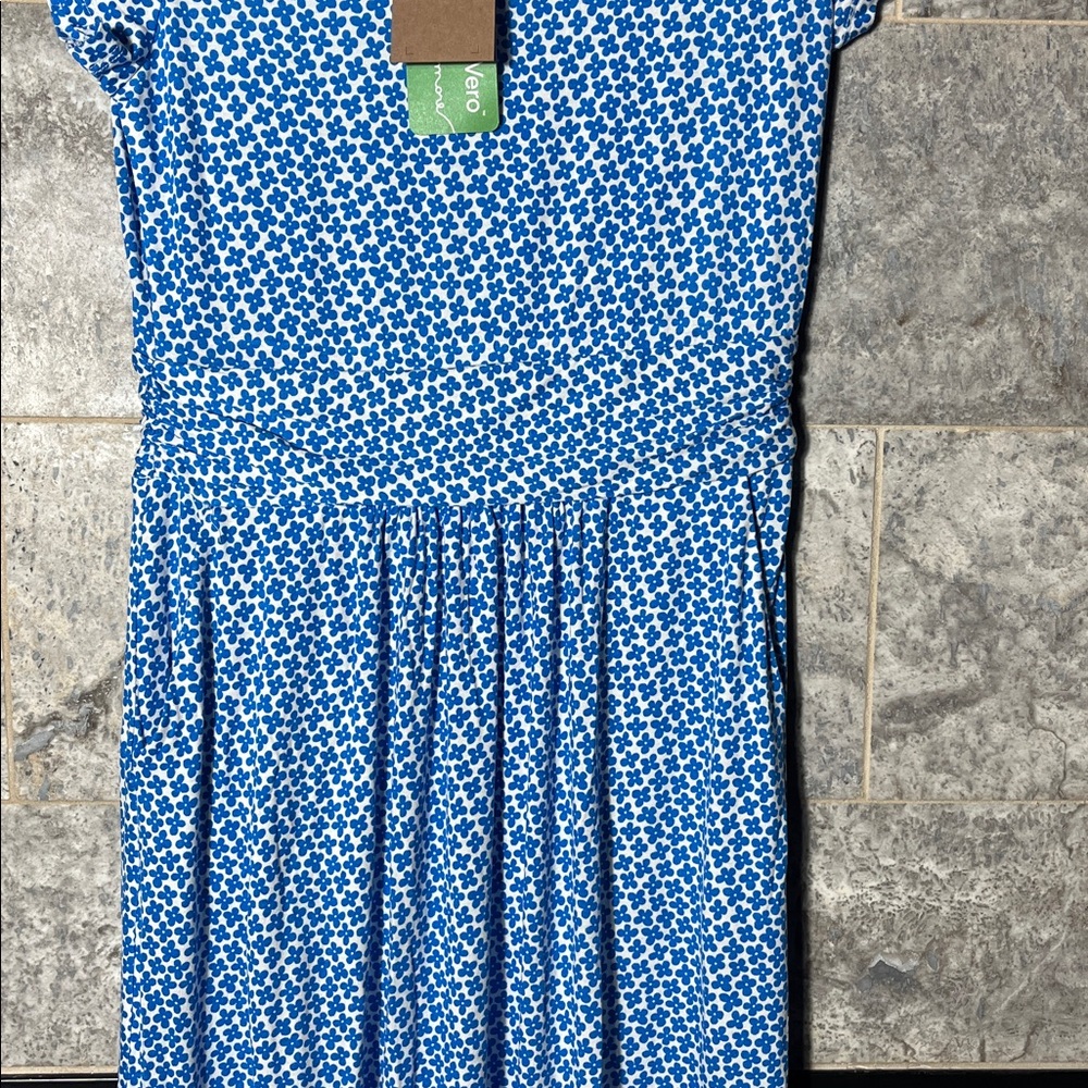 💥HP💥🆕NWT Boden “Amelie” Midi Floral Dress – US 4 – Blue Daisy Bud - Picture 7 of 8
